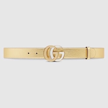 GUCCI Cintura Sottile GG Marmont, Taglia 105