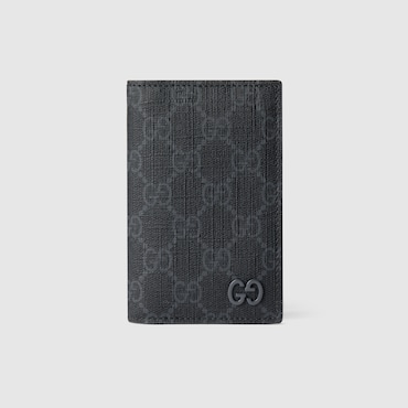GUCCI Grey Interior GG Long Card Case