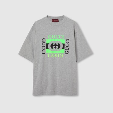 GUCCI Cotton Jersey T-shirt With Print, Size XXS