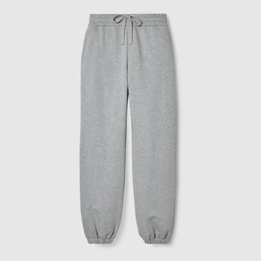 GUCCI Cotton Jersey Jogging Pants, Size L
