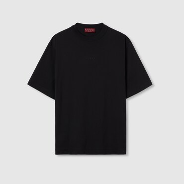GUCCI Cotton Jersey T-shirt With Embroidery, Size XL