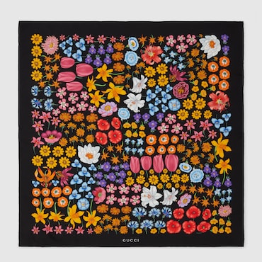 GUCCI Printed Silk Carré