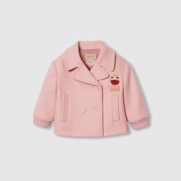 GUCCI Baby - Embroidered Wool Coat, Size 12-18 MONTHS