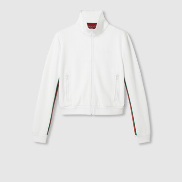 GUCCI Jersey Drill Jacket With Web, Size XL