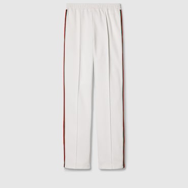 GUCCI Jersey Drill Jogging Pants With Web, Size XXS