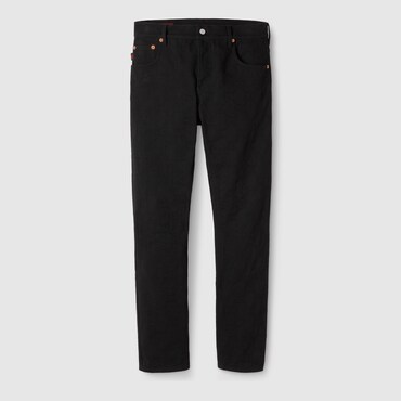 GUCCI GG Denim Jacquard Pant, Size 38