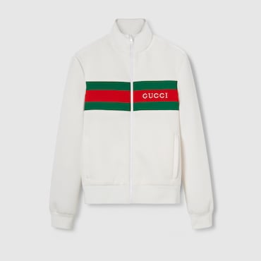 GUCCI Neoprene Zipped Jacket With Web, Size L