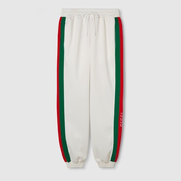 GUCCI Neoprene Sportswear Pants With Web, Size M