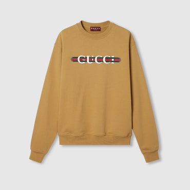 GUCCI Cotton Jersey Sweatshirt, Size XXL