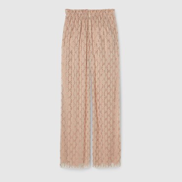GUCCI GG Stretch Nylon Tulle Pant, Size 38 IT