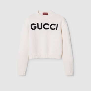 GUCCI Wool Top With Intarsia, Size M
