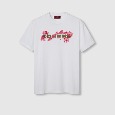 GUCCI Printed Cotton Jersey T-shirt, Size XS
