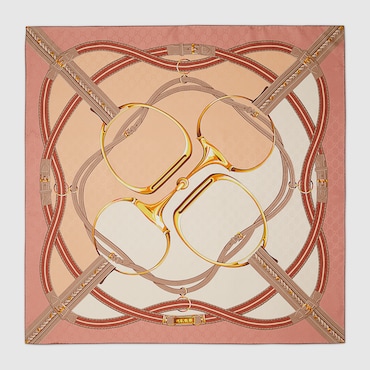GUCCI Printed Silk Carré