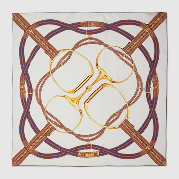 GUCCI Printed Silk Carré