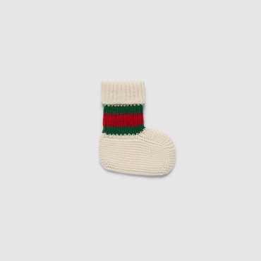 GUCCI Neonato - Calzini Neonato In Lana Con Dettaglio Web