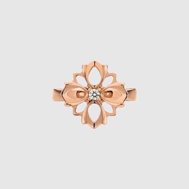 GUCCI Flora Ring 18 Karat Mit Diamant