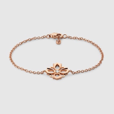 GUCCI Flora 18k Diamond Chain Bracelet