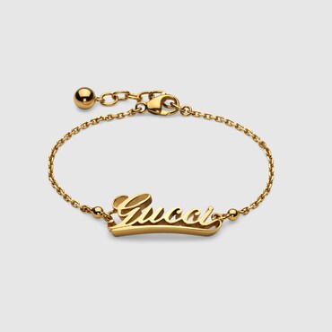 GUCCI Chain Bracelet With Script