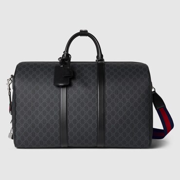 GUCCI GG Black Large Duffle Bag