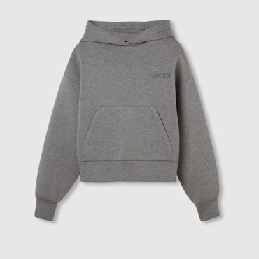 GUCCI Viscose Jersey Hooded Sweatshirt, Size XS