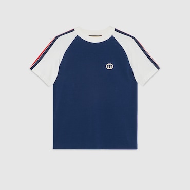 GUCCI Cotton Jersey T-shirt With Patch, Size XL