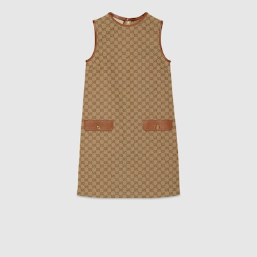 GUCCI GG Canvas Dress, Size 42 IT