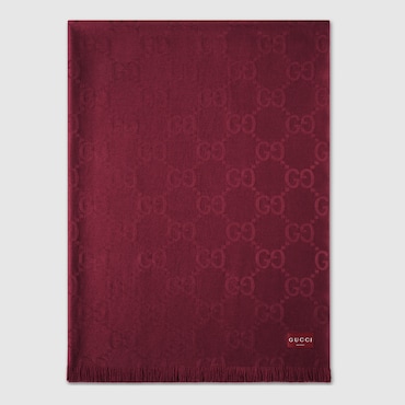 GUCCI GG Wool And Silk Blanket