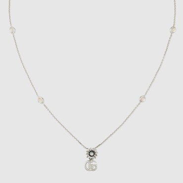 GUCCI GG Marmont Mother Of Pearl Necklace