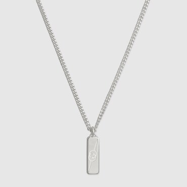 GUCCI Diagonal Interlocking G Necklace