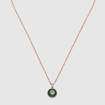 GUCCI Interlocking 18k Chain Necklace