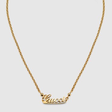 GUCCI Chain Necklace With Script