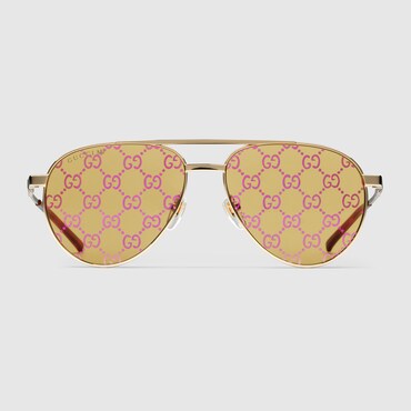 GUCCI Aviator Frame Sunglasses