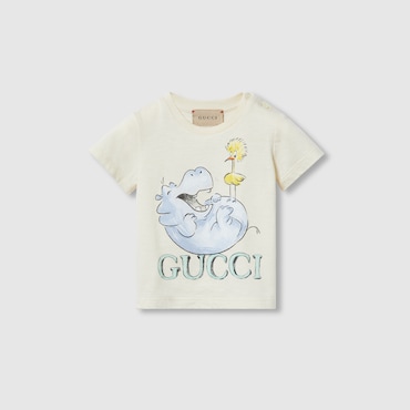 GUCCI Baby - Printed Cotton T-shirt, Size 9-12 MONTHS