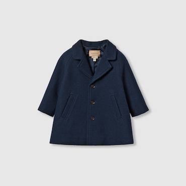 GUCCI Baby - Wool Coat With Web, Size 36 MONTHS