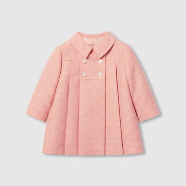 GUCCI Baby - GG Wool Flannel Coat, Size 6-9 MONTHS