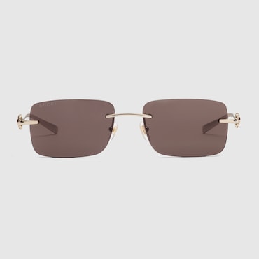 GUCCI Rectangular Frame Sunglasses