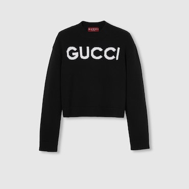 GUCCI Wool Top With Intarsia, Size XL
