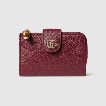 GUCCI Medium Double G Wallet With Bamboo
