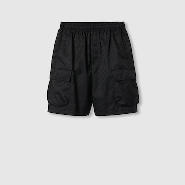 GUCCI Lightweight GG Nylon Jacquard Short, Size 58