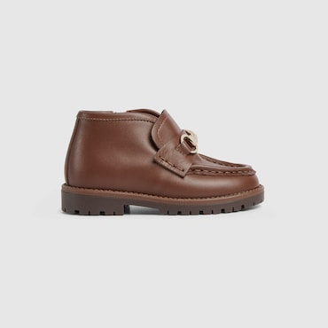 GUCCI Baby - Horsebit Leather Boot, Size 25