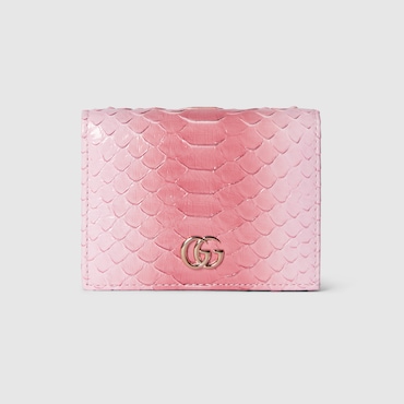 GUCCI GG Marmont Python Card Case Wallet