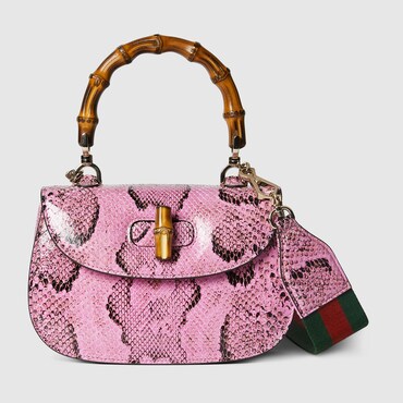 GUCCI Bamboo 1947 Small Python Bag
