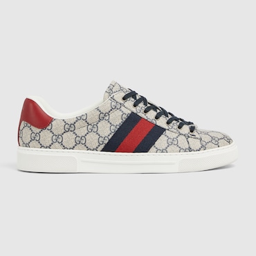 GUCCI Men's Ace Trainer With Web, Size 6