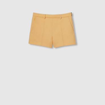 GUCCI Light Wool Crêpe Shorts, Size 38 IT