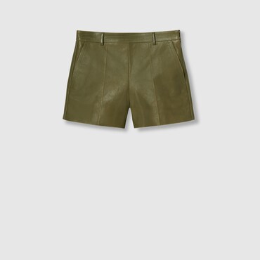 GUCCI Short En Cuir Effet Délavé, Taille 44 IT
