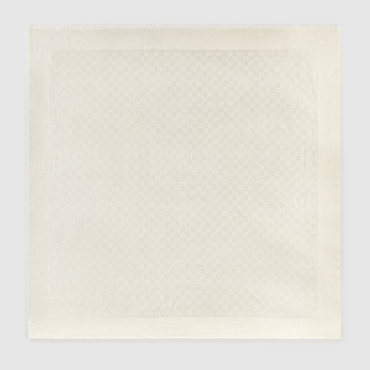 GUCCI GG Silk Cotton Jacquard Shawl
