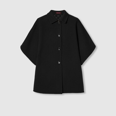 GUCCI Reversible GG Silk Wool Coat, Size 44 IT
