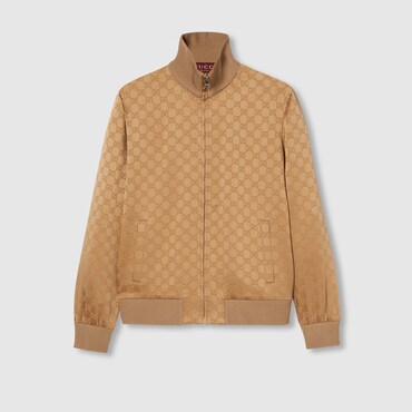 GUCCI GG Jacquard Zip Jacket, Size XS