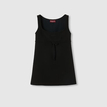 GUCCI Light Wool Crêpe Dress, Size 38 IT