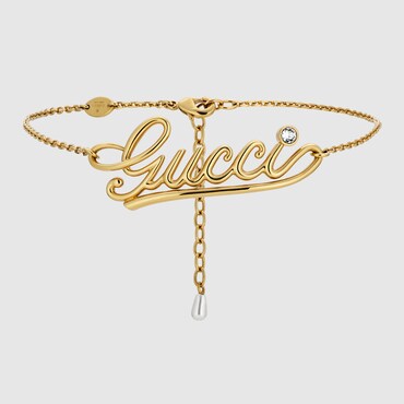 GUCCI Choker Necklace With Script